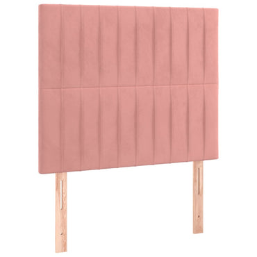 vidaXL Kopfteil Rosa 80x5x118/128 cm Samt