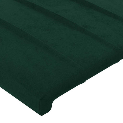 vidaXL Kopfteil Dunkelgrün 144x5x118/128 cm Samt