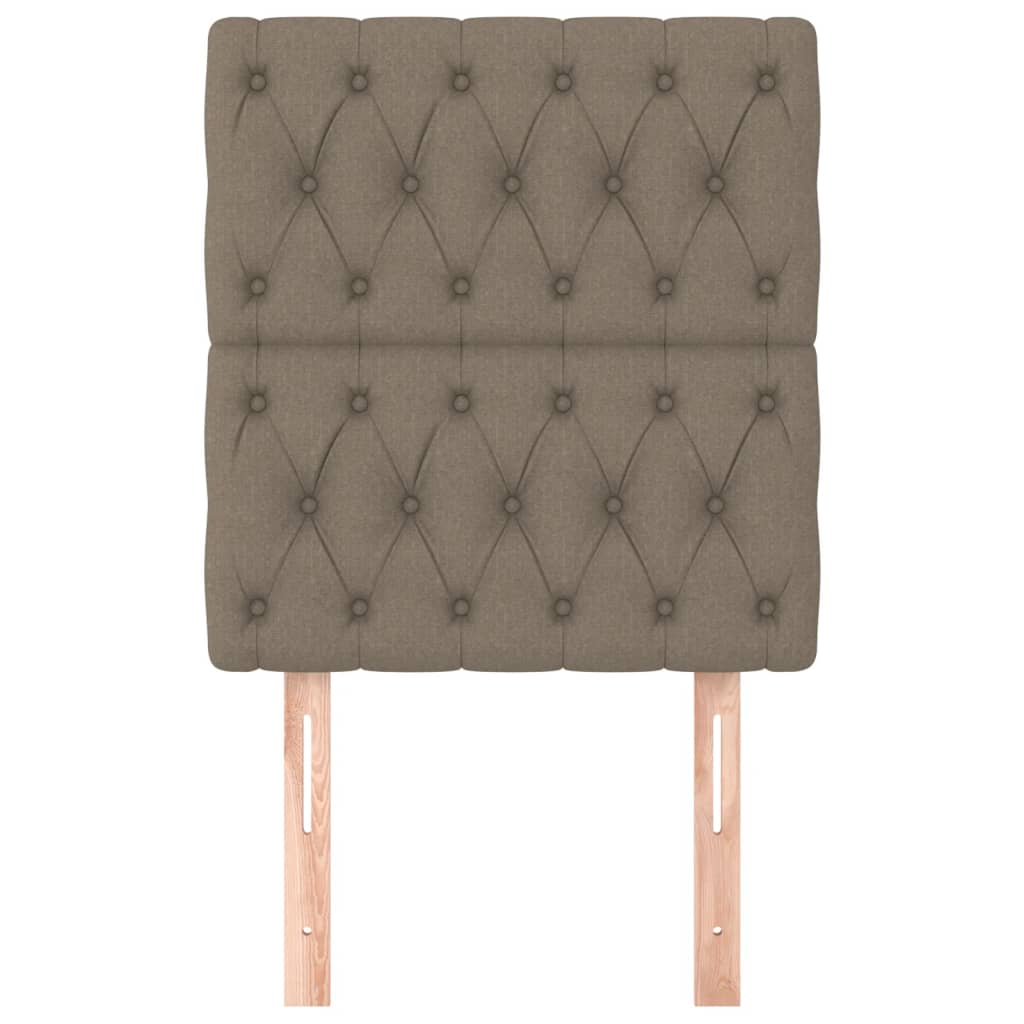 vidaXL Kopfteil Taupe 80x7x118/128 cm Stoff