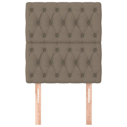 vidaXL Kopfteil Taupe 80x7x118/128 cm Stoff