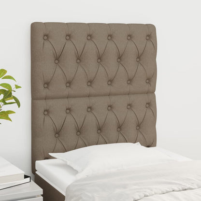 vidaXL Kopfteil Taupe 80x7x118/128 cm Stoff