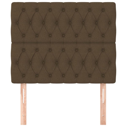 vidaXL Kopfteil Dunkelbraun 90x7x118/128 cm Stoff