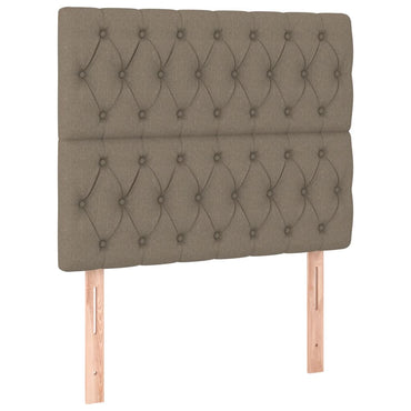 vidaXL Kopfteil Taupe 100x7x118/128 cm Stoff