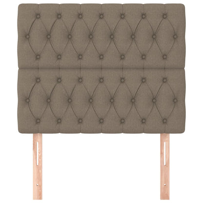 vidaXL Kopfteil Taupe 100x7x118/128 cm Stoff