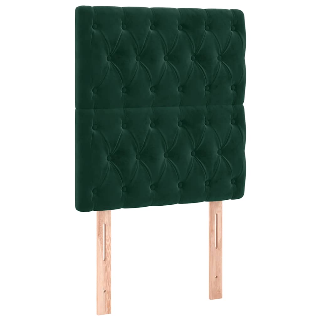 vidaXL Kopfteil Dunkelgrün 80x7x118/128 cm Samt