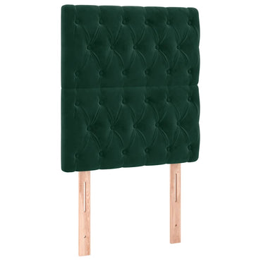vidaXL Kopfteil Dunkelgrün 80x7x118/128 cm Samt