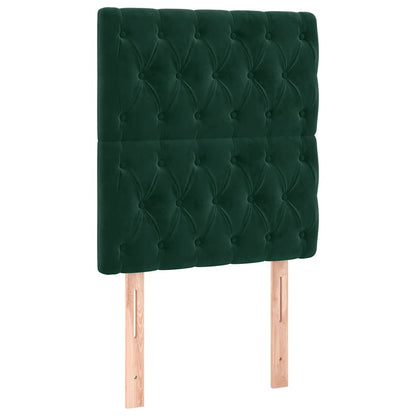 vidaXL Kopfteil Dunkelgrün 80x7x118/128 cm Samt