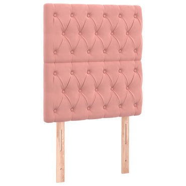 vidaXL Kopfteil Rosa 80x7x118/128 cm Samt
