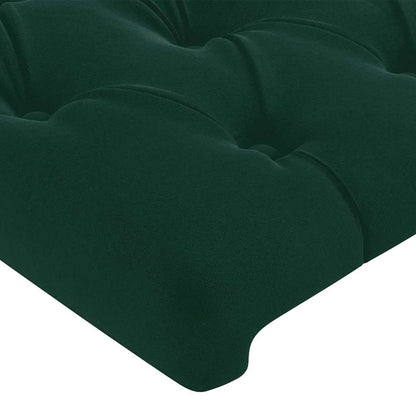 vidaXL Kopfteil Dunkelgrün 90x7x118/128 cm Samt