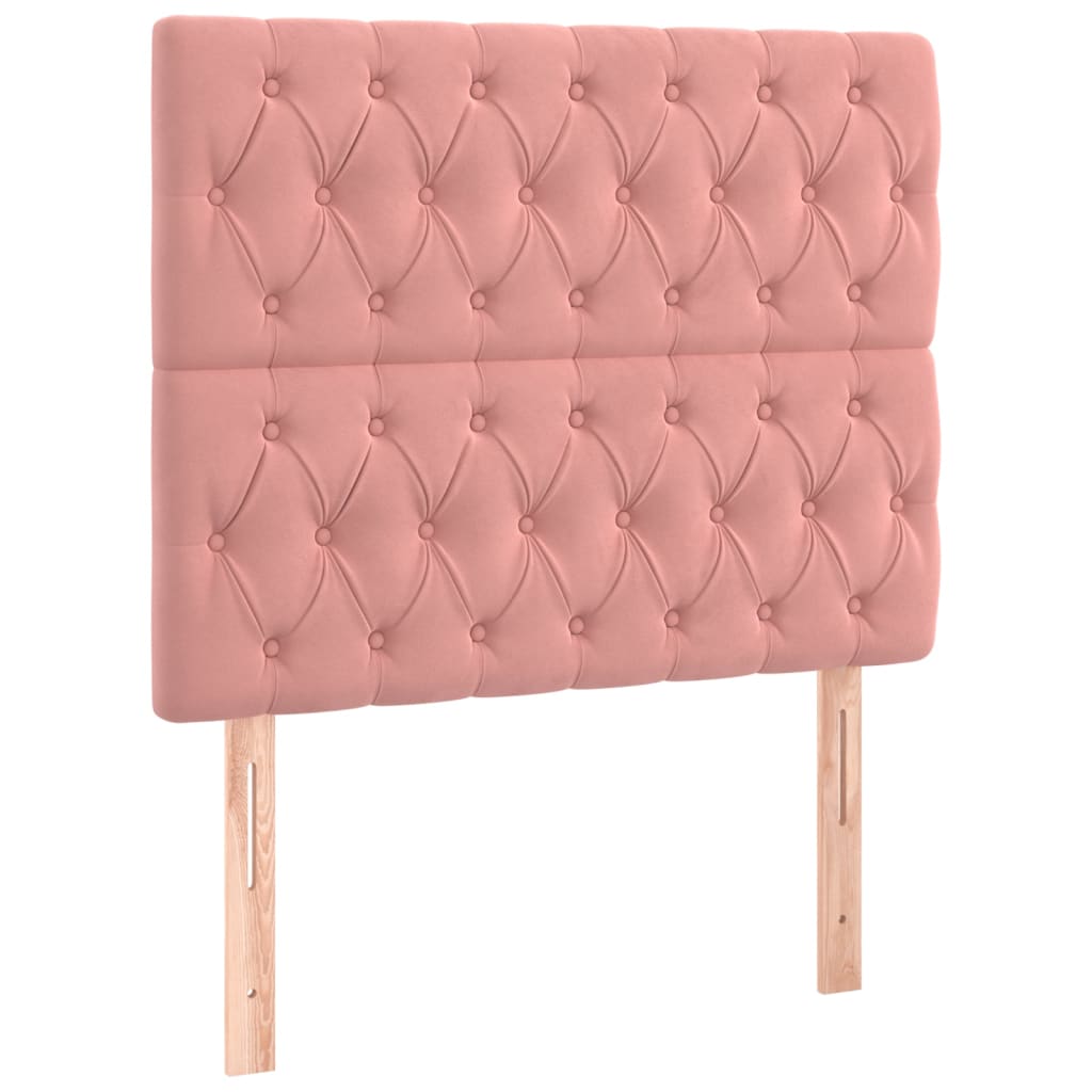 vidaXL Kopfteil Rosa 90x7x118/128 cm Samt