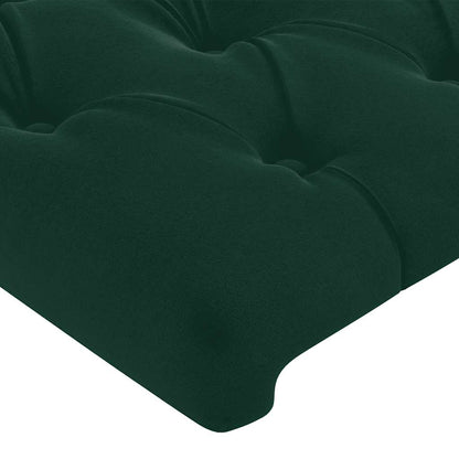 vidaXL Kopfteil Dunkelgrün 180x7x118/128 cm Samt