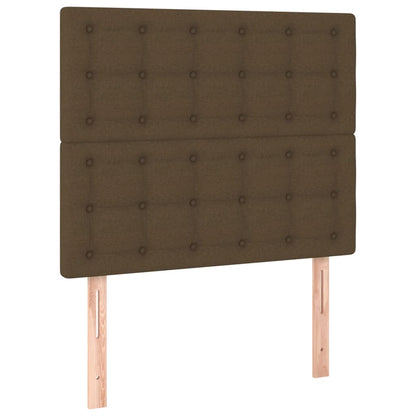 vidaXL Kopfteil Dunkelbraun 80x5x118/128 cm Stoff
