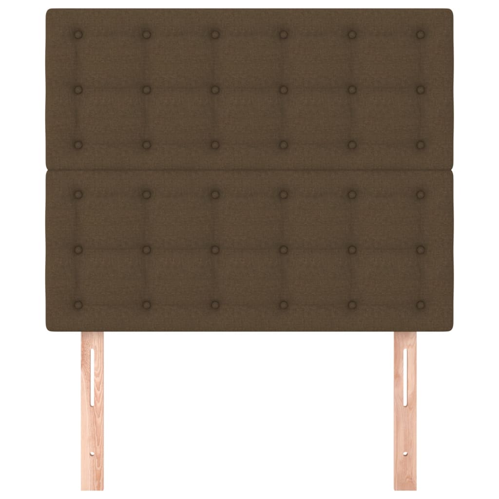 vidaXL Kopfteil Dunkelbraun 90x5x118/128 cm Stoff