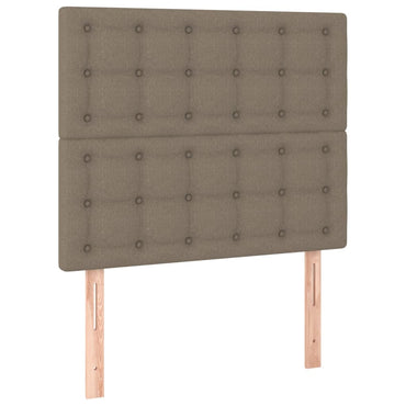 vidaXL Kopfteil Taupe 90x5x118/128 cm Stoff