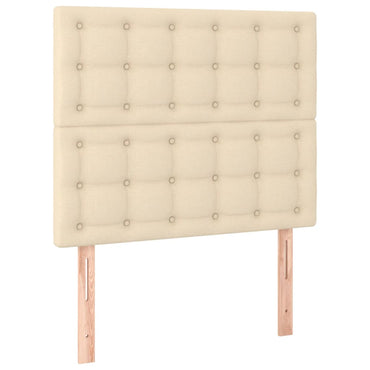 vidaXL Kopfteil Creme 90x5x118/128 cm Stoff
