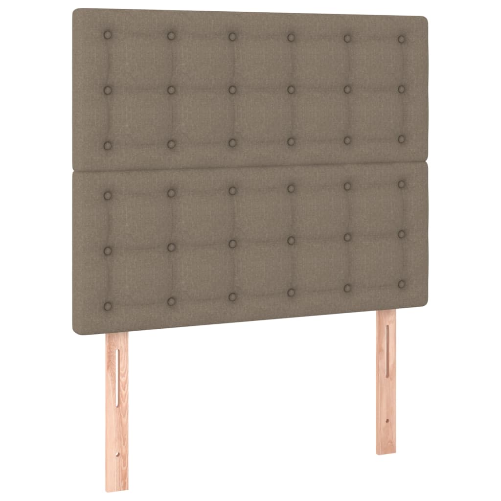 vidaXL Kopfteil Taupe 100x5x118/128 cm Stoff