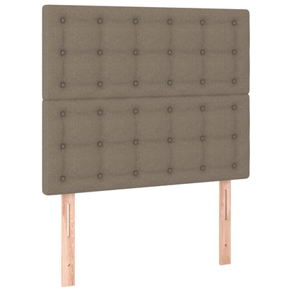 vidaXL Kopfteil Taupe 100x5x118/128 cm Stoff