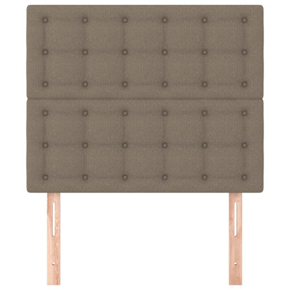 vidaXL Kopfteil Taupe 100x5x118/128 cm Stoff