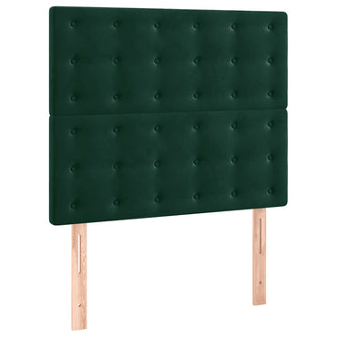 vidaXL Kopfteil Dunkelgrün 80x5x118/128 cm Samt