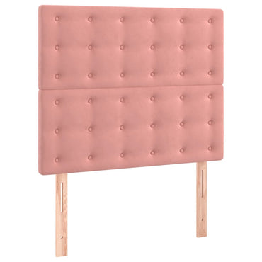 vidaXL Kopfteil Rosa 80x5x118/128 cm Samt