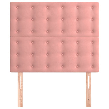 vidaXL Kopfteil Rosa 80x5x118/128 cm Samt
