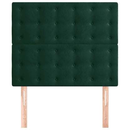 vidaXL Kopfteil Dunkelgrün 90x5x118/128 cm Samt