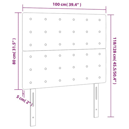 vidaXL Kopfteil Dunkelgrün 100x5x118/128 cm Samt