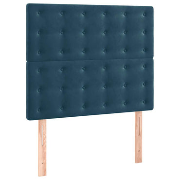 vidaXL Kopfteil Dunkelblau 100x5x118/128 cm Samt