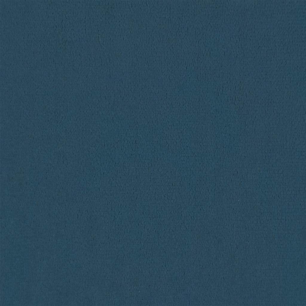 Kopfteil Dunkelblau 160 x 5 x 118/128 cm Samt