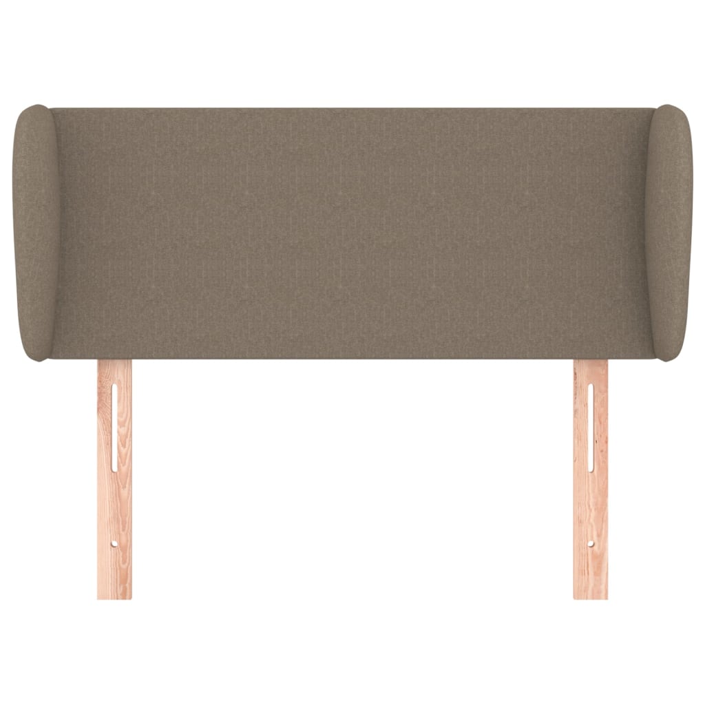 vidaXL Kopfteil mit Ohren Taupe 83x23x78/88 cm Stoff