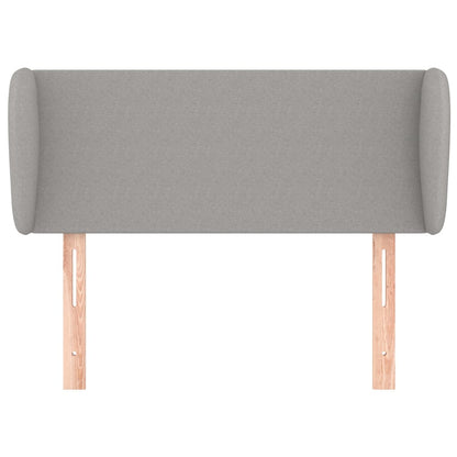 vidaXL Kopfteil mit Ohren Hellgrau 93x23x78/88 cm Stoff