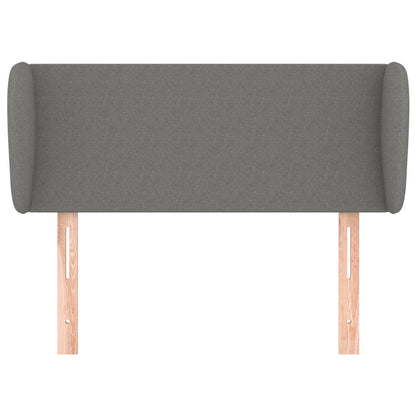 vidaXL Kopfteil mit Ohren Dunkelgrau 93x23x78/88 cm Stoff