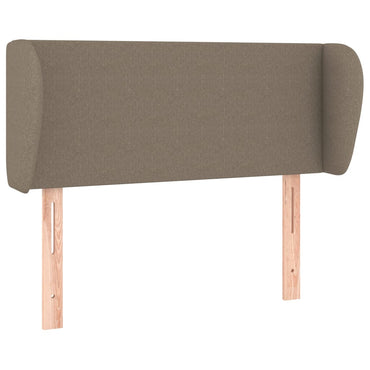vidaXL Kopfteil mit Ohren Taupe 93x23x78/88 cm Stoff