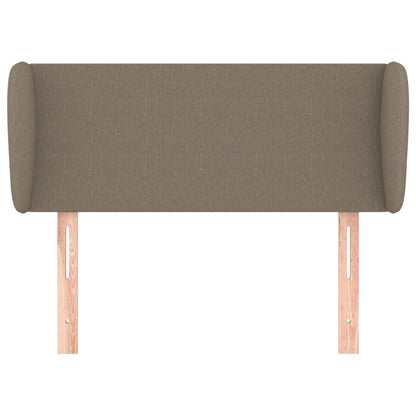 vidaXL Kopfteil mit Ohren Taupe 93x23x78/88 cm Stoff