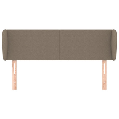 vidaXL Kopfteil mit Ohren Taupe 147x23x78/88 cm Stoff