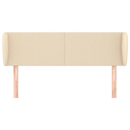 vidaXL Kopfteil mit Ohren Creme 147x23x78/88 cm Stoff