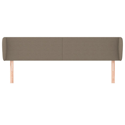 vidaXL Kopfteil mit Ohren Taupe 163x23x78/88 cm Stoff