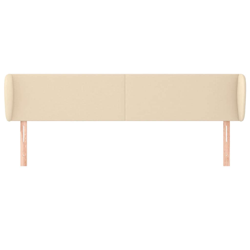 vidaXL Kopfteil mit Ohren Creme 183x23x78/88 cm Stoff