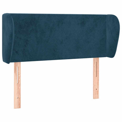 vidaXL Kopfteil mit Ohren Dunkelblau 83x23x78/88 cm Samt