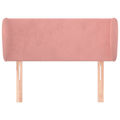 vidaXL Kopfteil mit Ohren Rosa 93x23x78/88 cm Samt