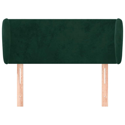 vidaXL Kopfteil mit Ohren Dunkelgrün 103x23x78/88 cm Samt