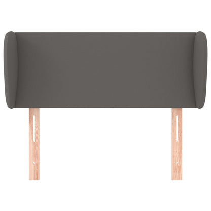 vidaXL Kopfteil mit Ohren Grau 83x23x78/88 cm Kunstleder