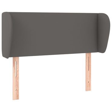 vidaXL Kopfteil mit Ohren Grau 93x23x78/88 cm Kunstleder