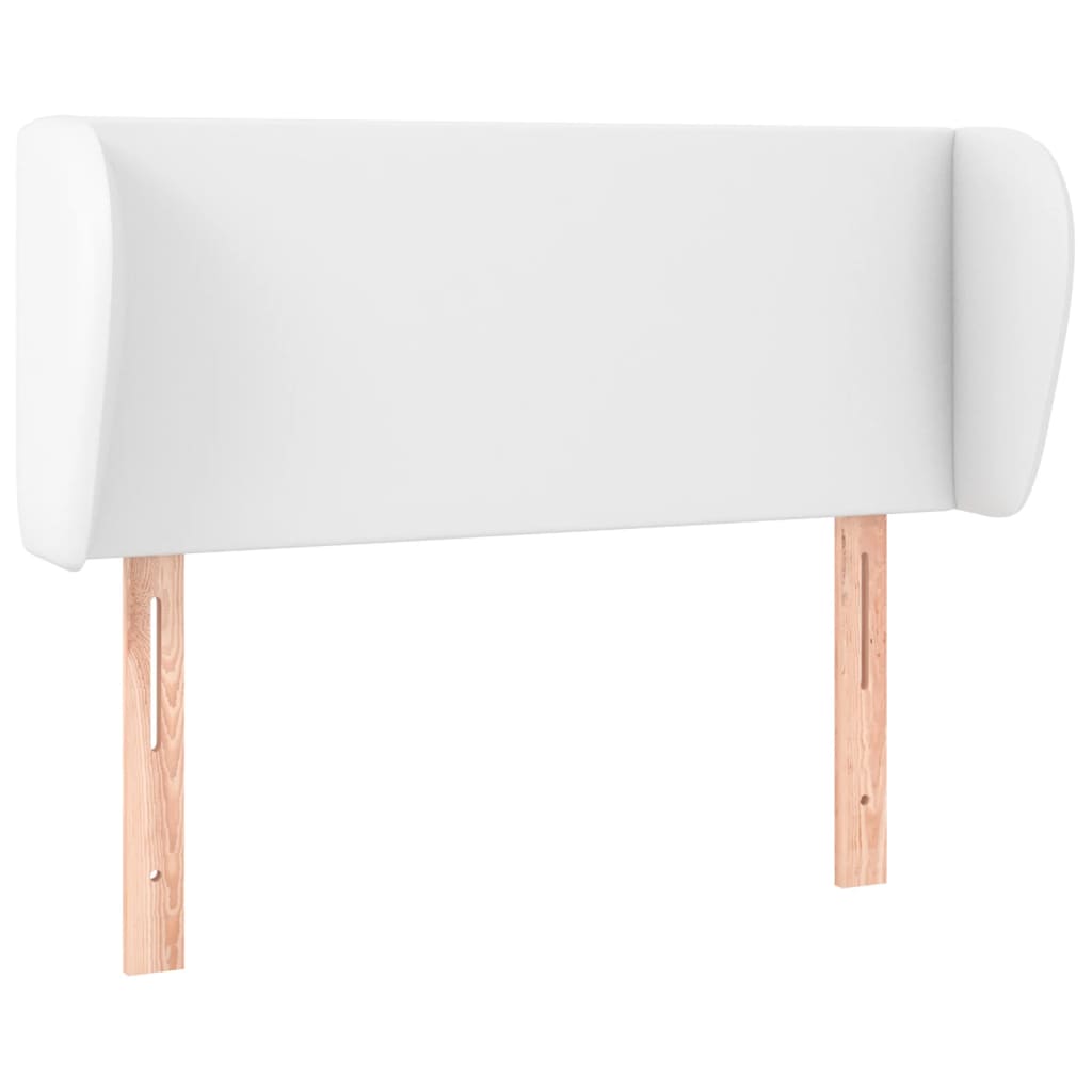 vidaXL Kopfteil mit Ohren Weiß 103x23x78/88 cm Kunstleder