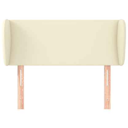 vidaXL Kopfteil mit Ohren Creme 103x23x78/88 cm Kunstleder