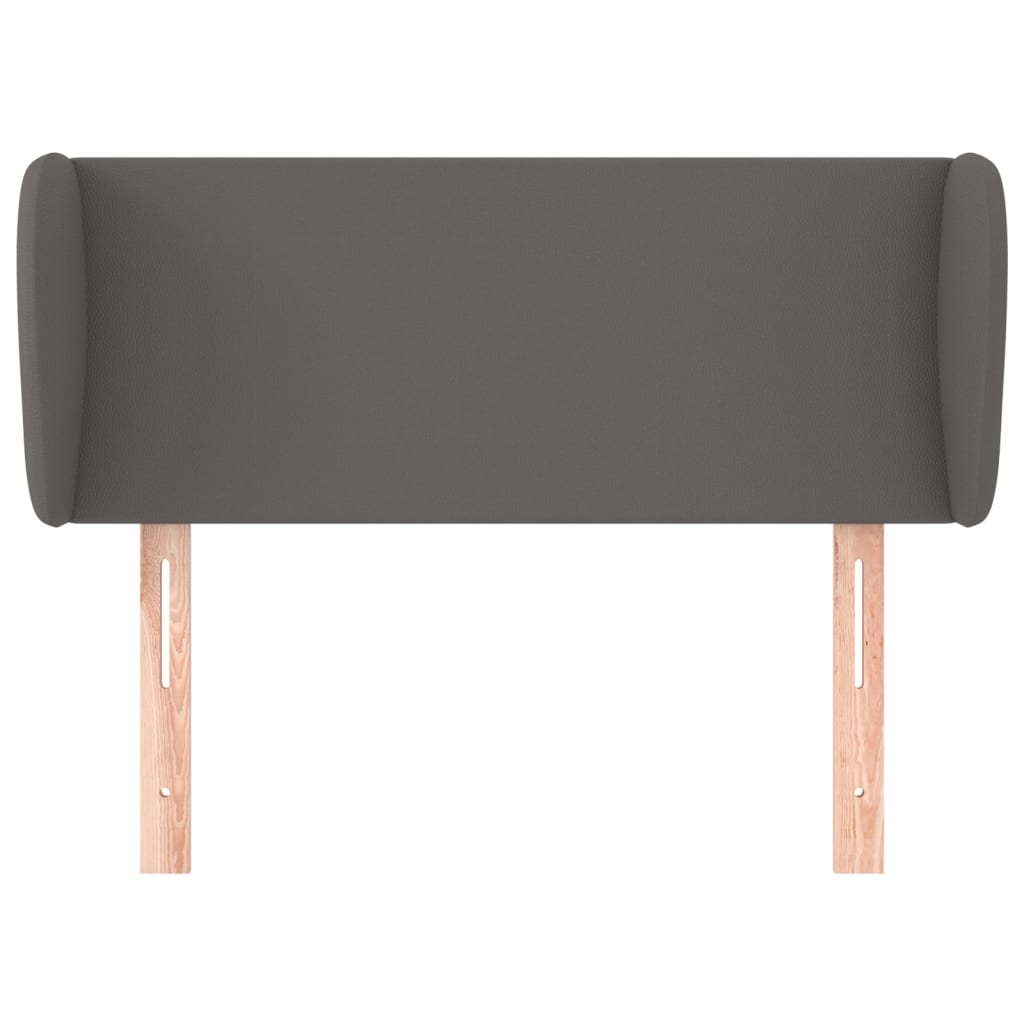 vidaXL Kopfteil mit Ohren Grau 103x23x78/88 cm Kunstleder