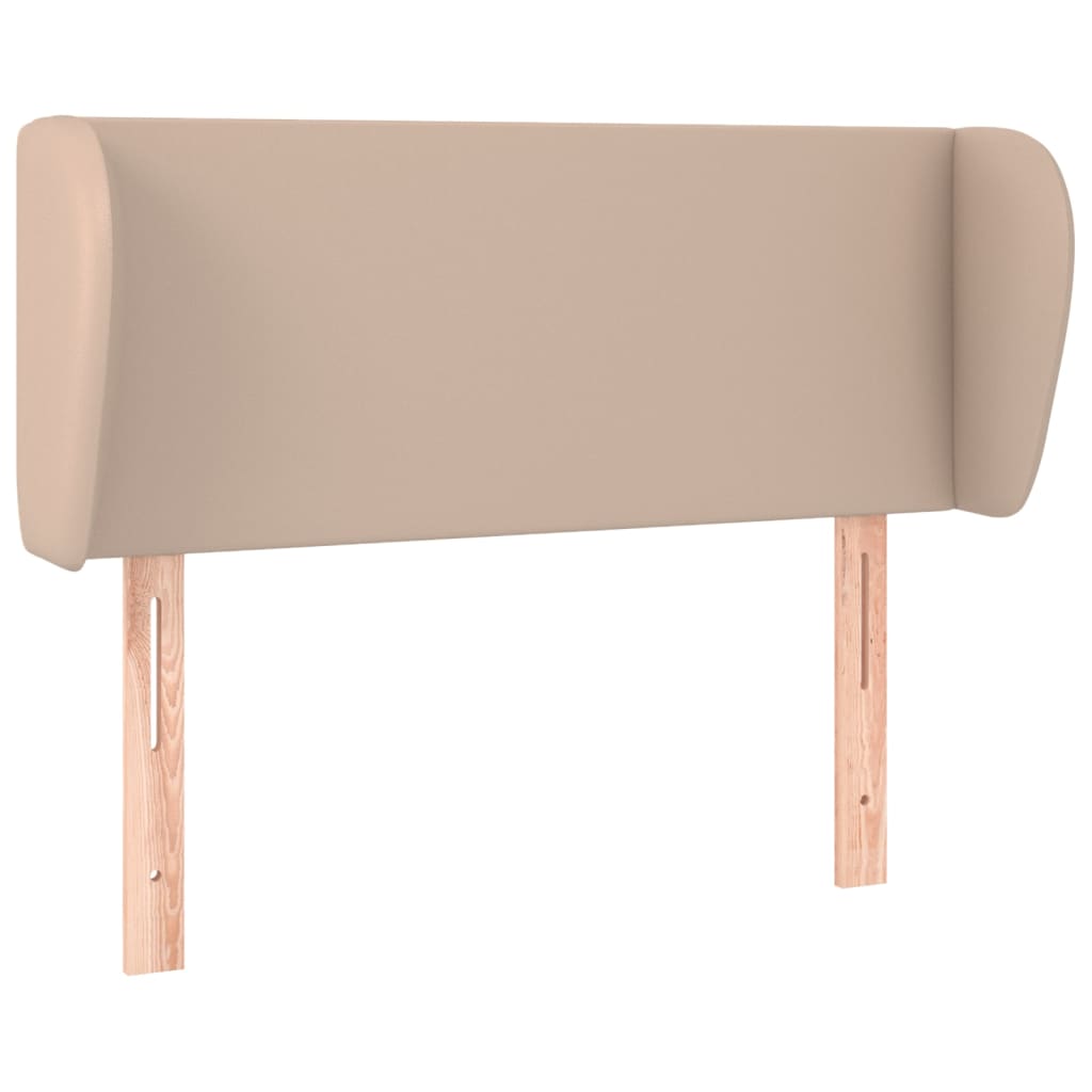 vidaXL Kopfteil mit Ohren Cappuccino-Braun 103x23x78/88 cm Kunstleder