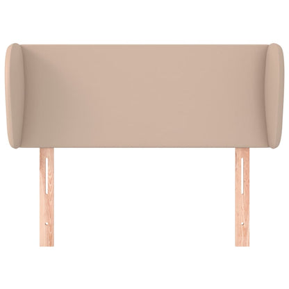 vidaXL Kopfteil mit Ohren Cappuccino-Braun 103x23x78/88 cm Kunstleder