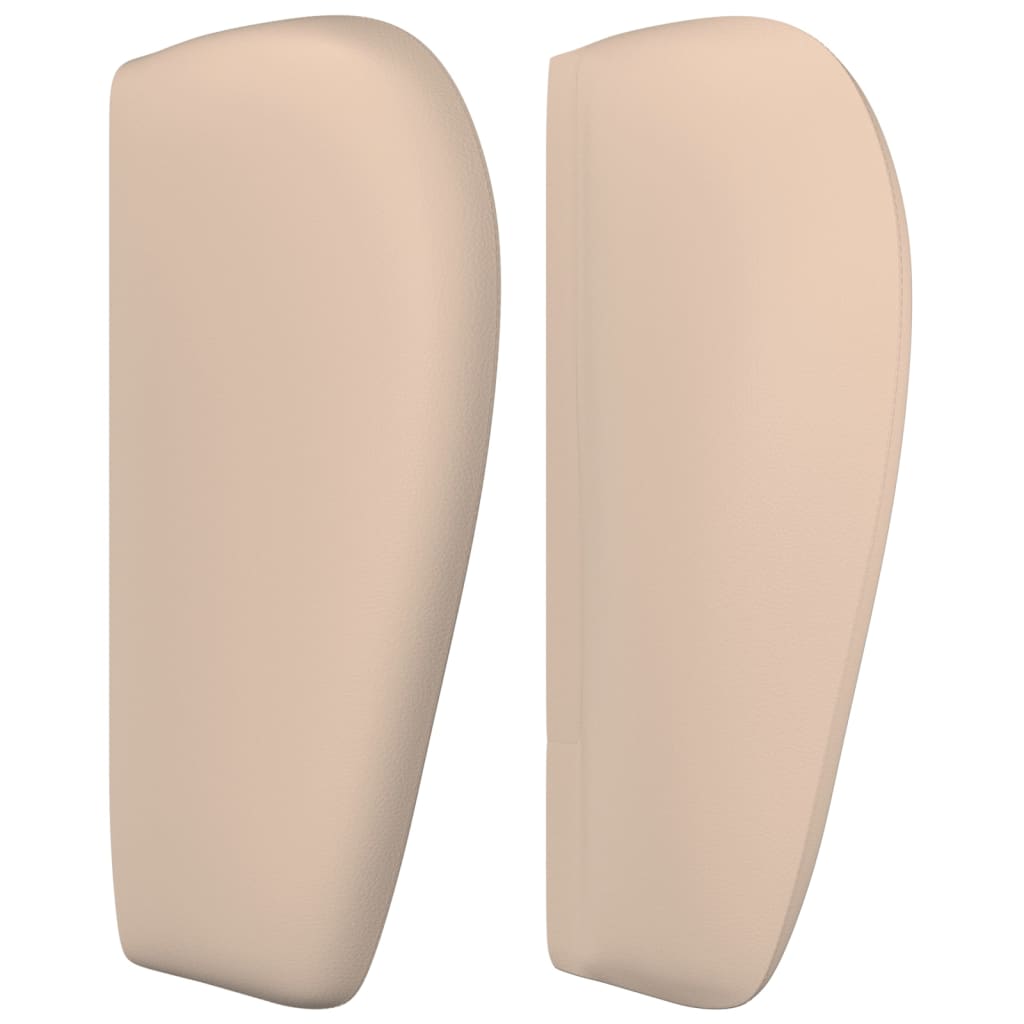vidaXL Kopfteil mit Ohren Cappuccino-Braun 147x23x78/88 cm Kunstleder