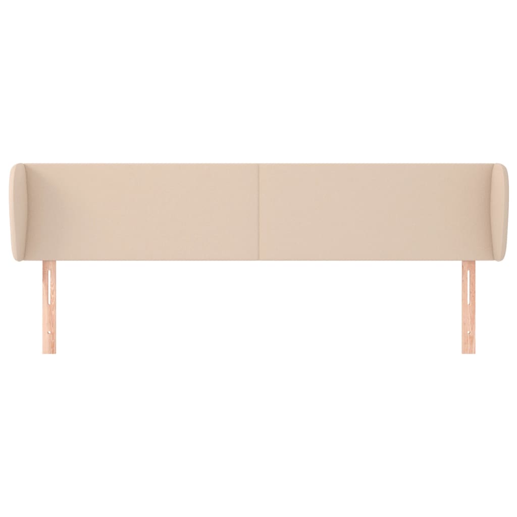 vidaXL Kopfteil mit Ohren Cappuccino-Braun 163x23x78/88 cm Kunstleder